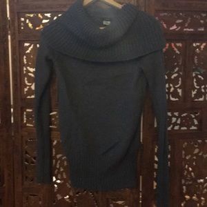 Cowl neck wool J Crew sweater- grey